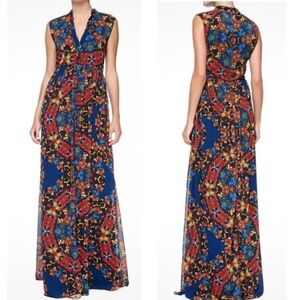 Alice + Olivia Multicolor Floral Maxi Dress